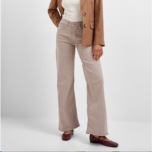 Mavi sand Alena stretch high rise wide straight leg jeans made in Europe NWT